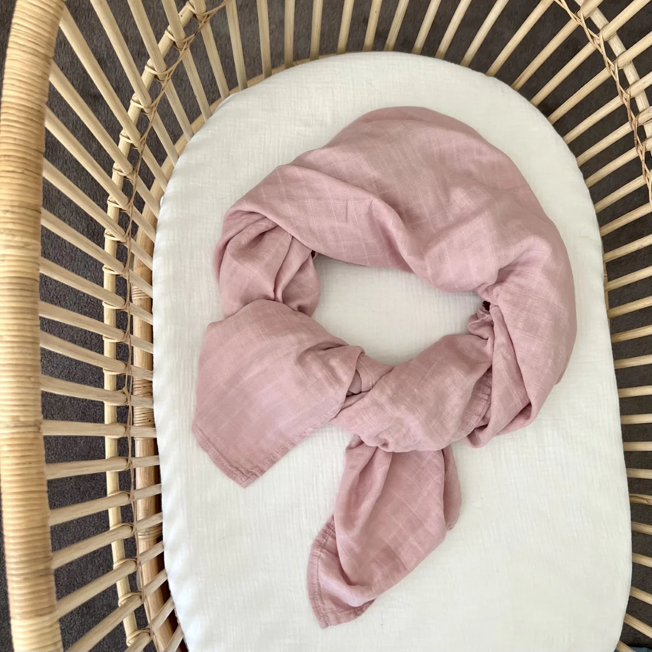 Cuddle Bug & Co - Bamboo Muslin Wrap Blush