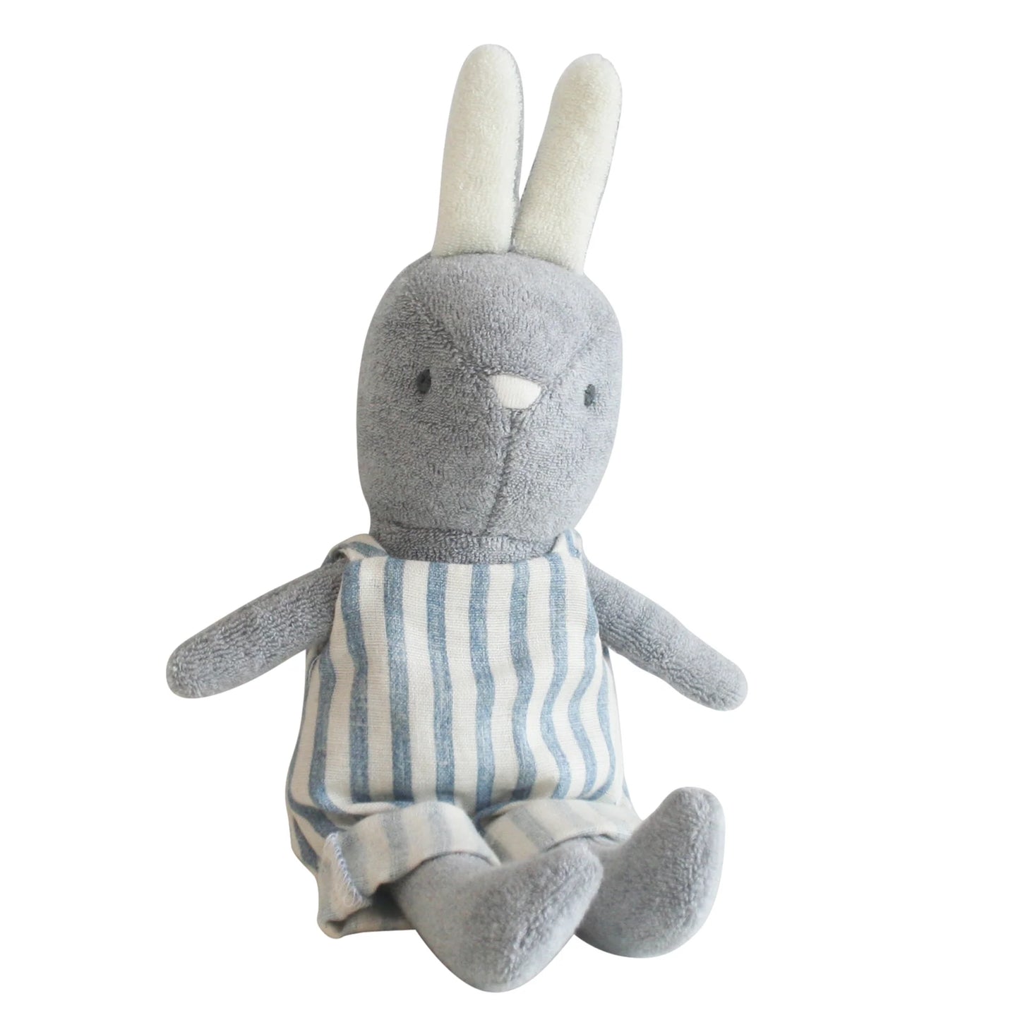 Alimrose - Baby Benny Bunny 25cm Chambray Stripe