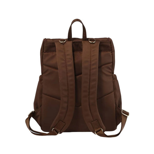 Oi Oi- Nylon Nappy Backpack- Chocolate