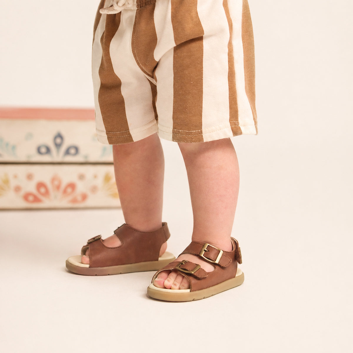 Pretty Brave Beau Toffee Kids Sandals - image 4