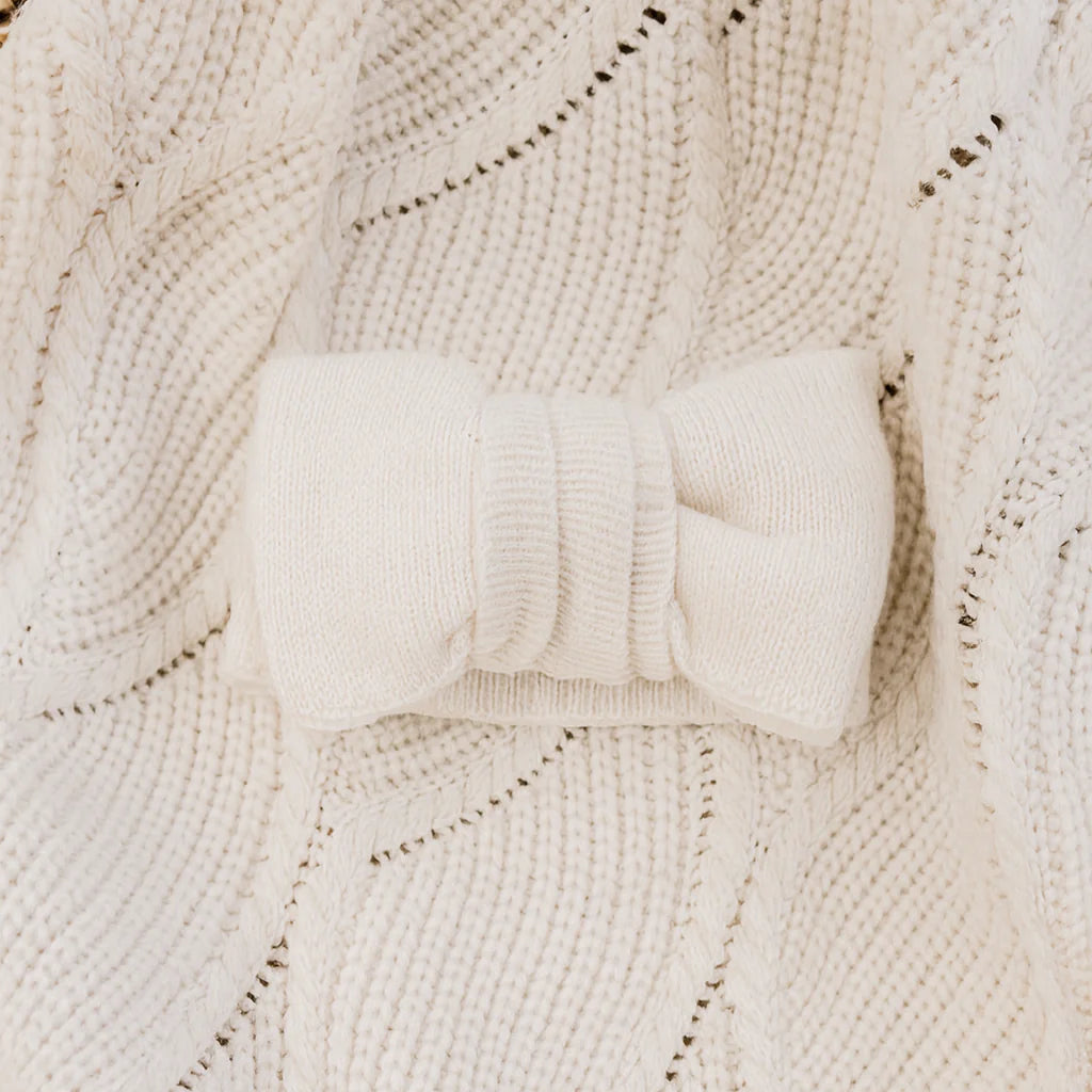Confetti Kids - White Oversized Topknot