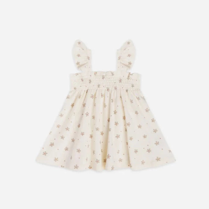 Quincy Mae- Smocked Jersey Dress- Dotty Floral