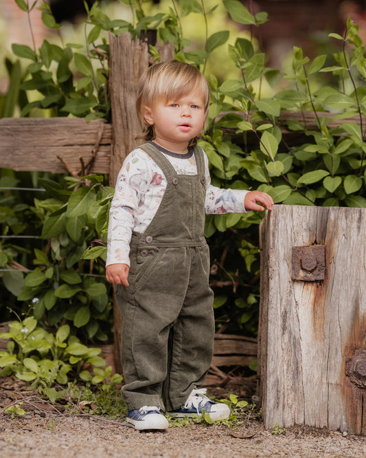 Fox & Finch- Forest Green Cord Overalls