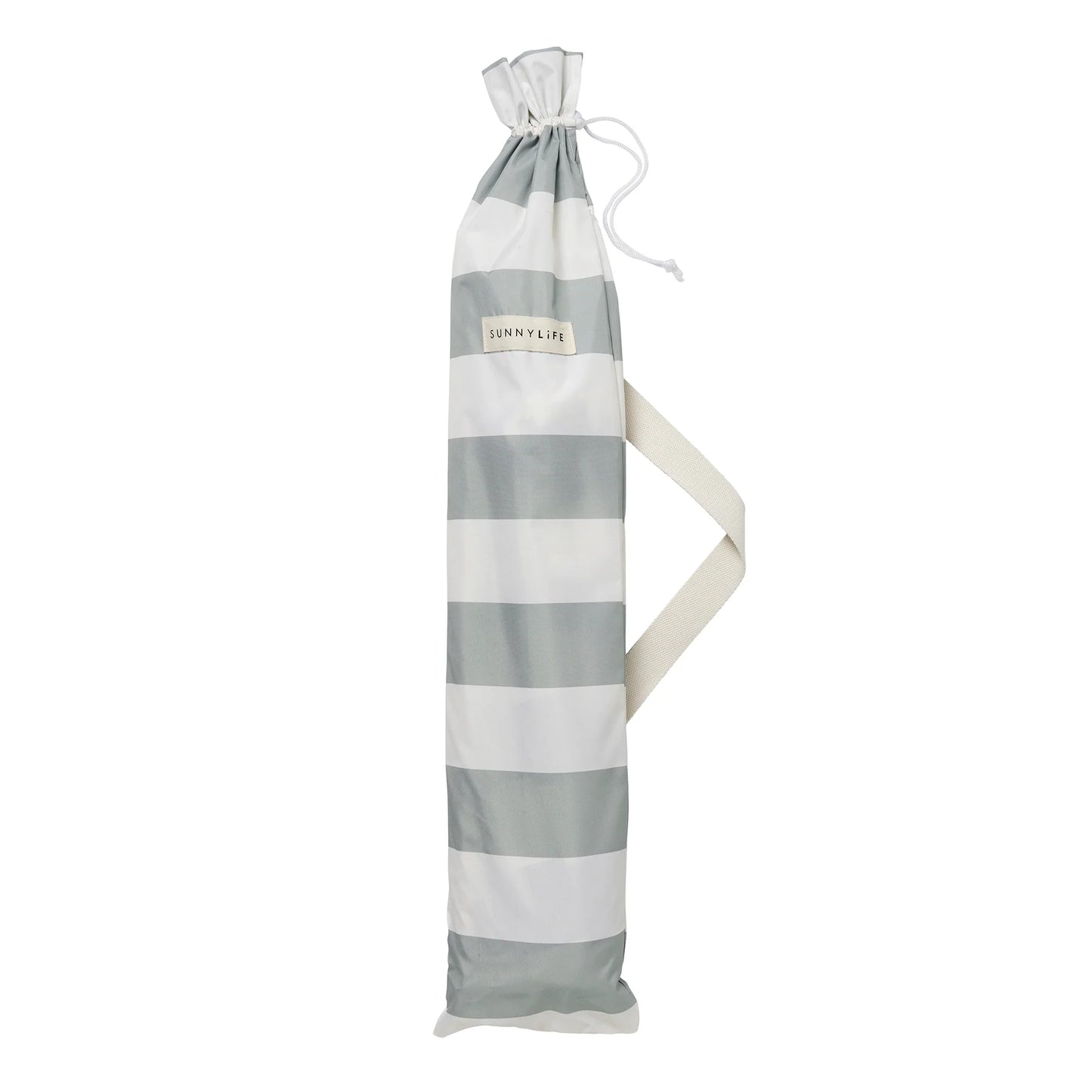 SunnyLife - Compact Beach Umbrella Sea Sage Stripe