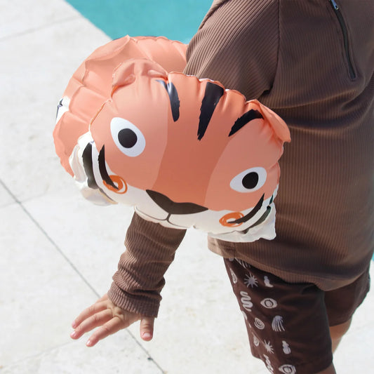 SunnyLife - Kids Inflatable Arm Bands - Tino the Tiger Clay