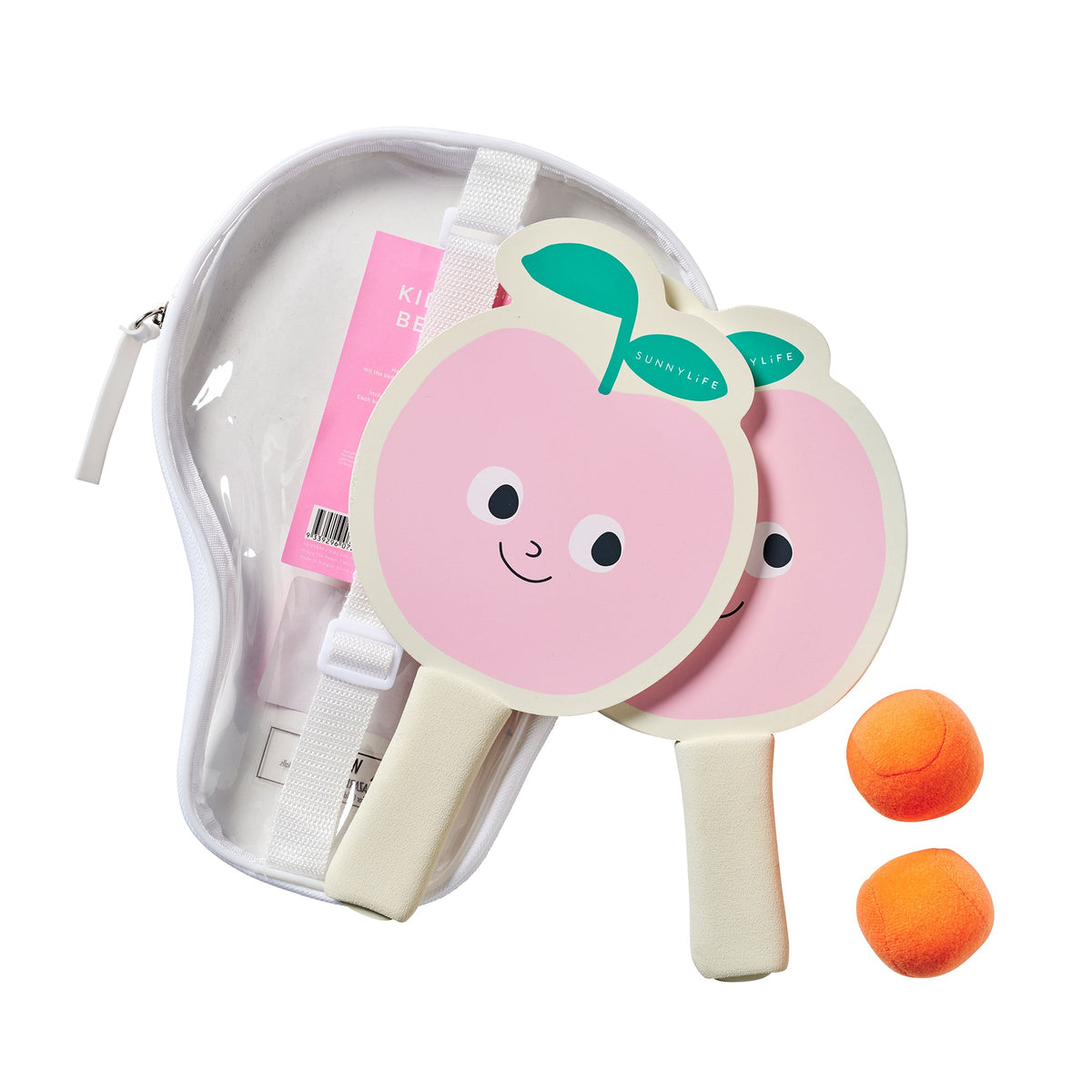 SunnyLife - Kids Velcro Beach Bats - Poppy the Peach