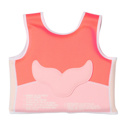 SunnyLife - Melody the Mermaid Swim Vest - Neon Strawberry