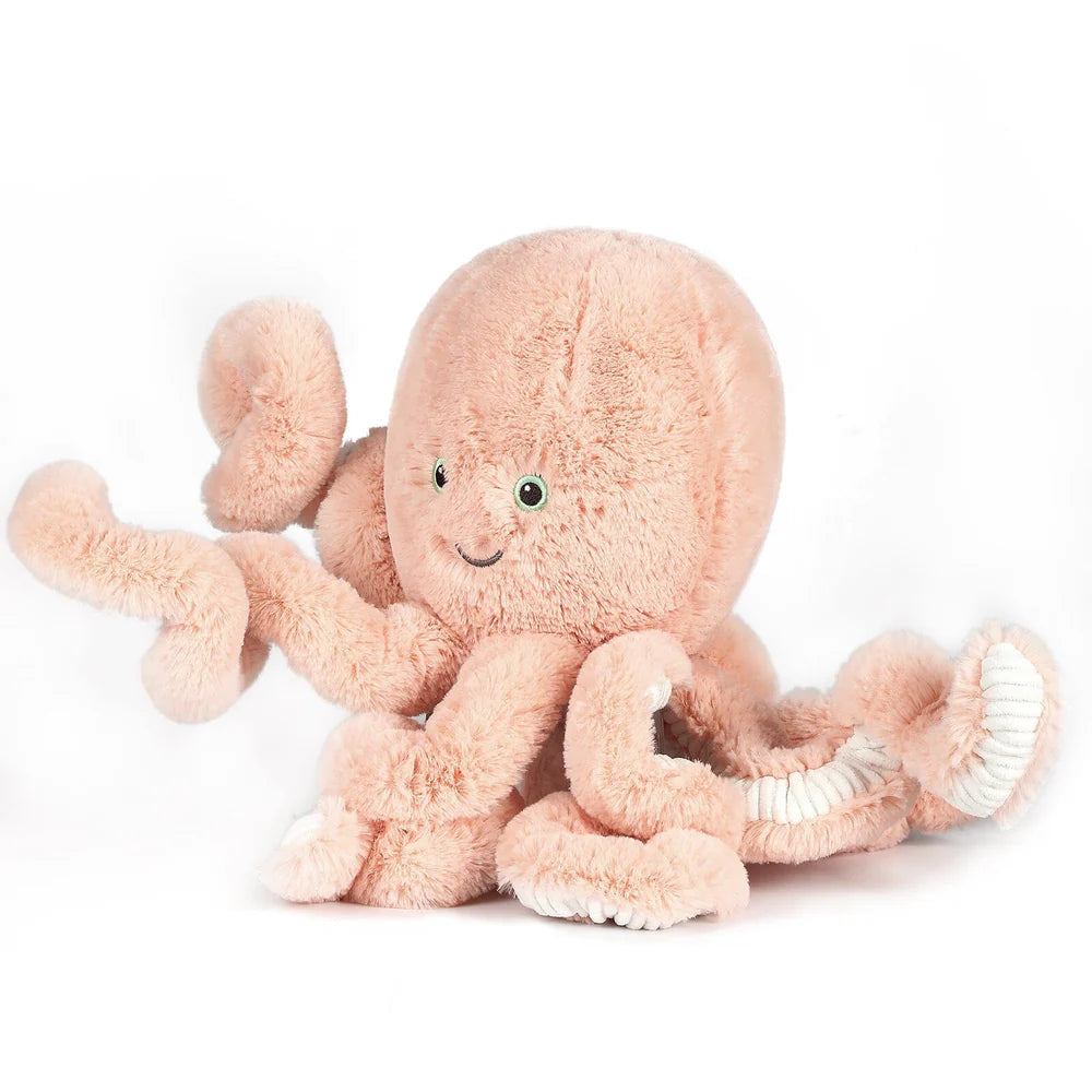OB Designs- Little Cove Octopus Soft Toy- Pink 22cm