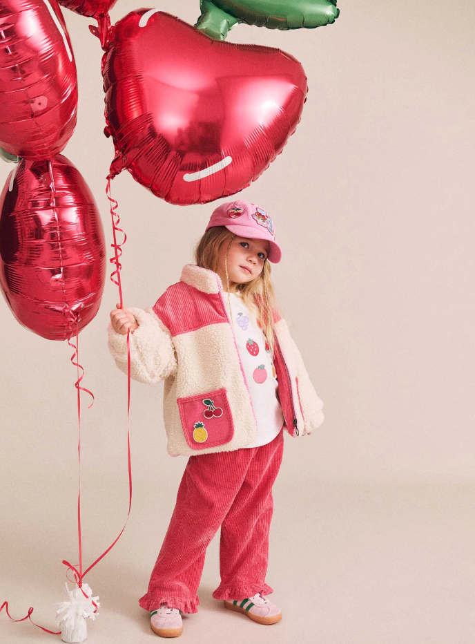 Hux Baby- Pink Cord Hem Pant