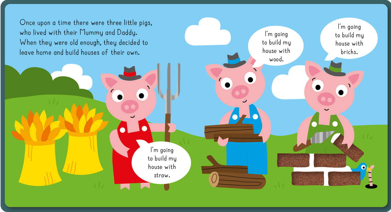 Mishmashed- Three Little Pigs- Touchy Feely Tales Book