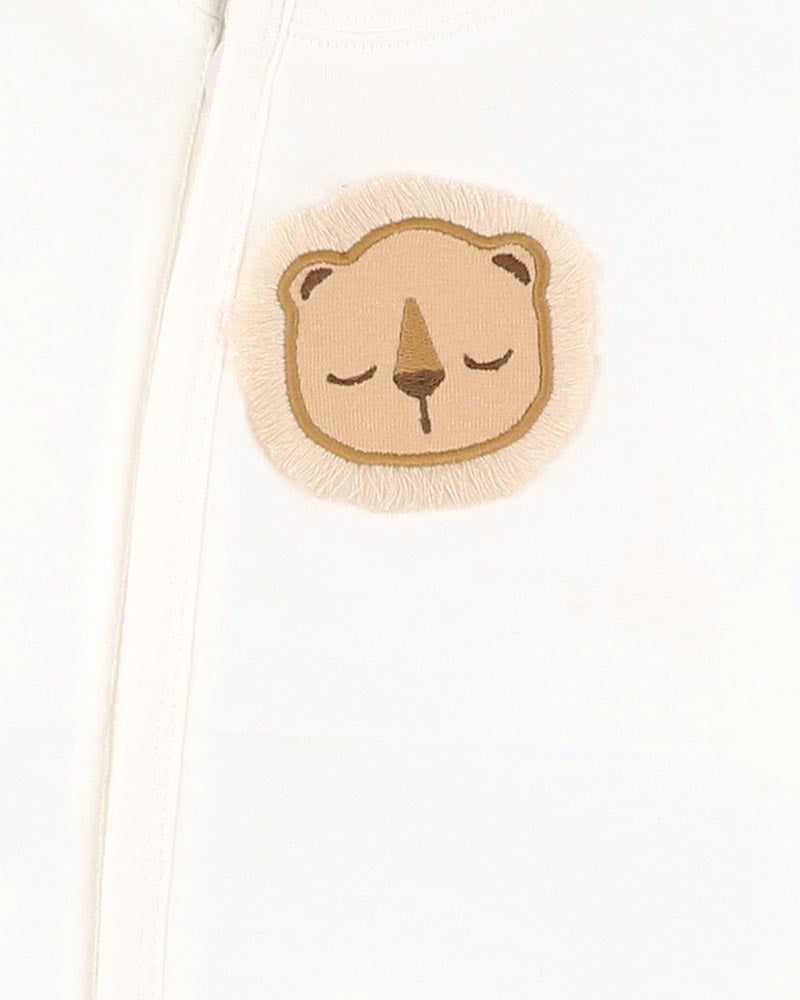 Bebe - Billie Lion Organic Short Sleeve Zipsuit