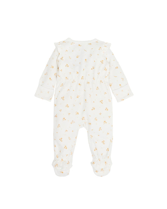 Bebe - Bailey Floral Long Sleeve Zip Onesie