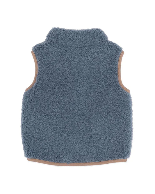 Bebe- Blue Sherpa Vest