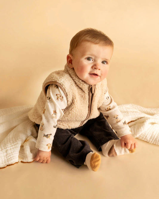 Bebe- Natural Sherpa Vest