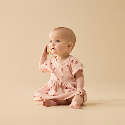 Wilson & Frenchy - Strawberry Kisses Organic Dress