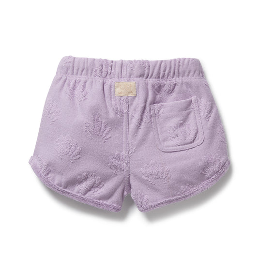 Wilson & Frenchy - Lavender Shells Organic Terry Tie Short