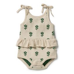 Wilson & Frenchy Fleur Organic Knitted Jacquard Playsuit