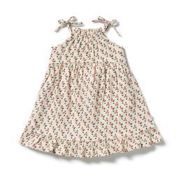 Wilson & Frenchy Little Blossom Organic Crinkle Ruffle Dress