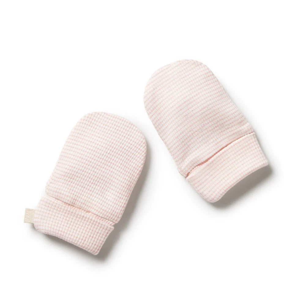 Wilson & Frenchy- Cantelope pink Ribbed Mittens