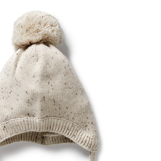 Wilson & Frenchy - Cookie and Cream Organic Knitted Bonnet