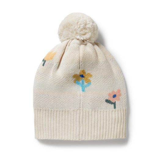 Wilson & Frenchy - Flower Pop Organic Knitted Jacquard Hat