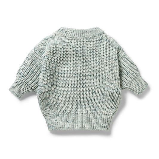 Wilson & Frenchy - Moss Speckle Organic Knitted Jumper