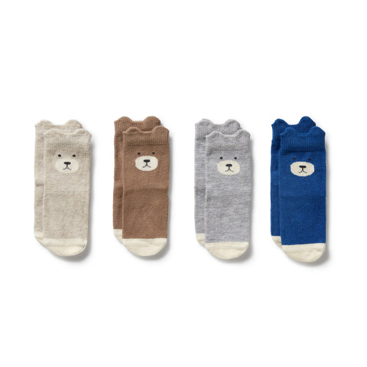 Wilson & Frenchy - Boys Organic 4 Pack Baby Socks