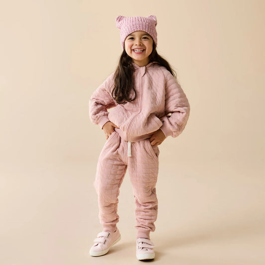 Wilson & Frenchy - Rose Organic Quilted Sweatpant