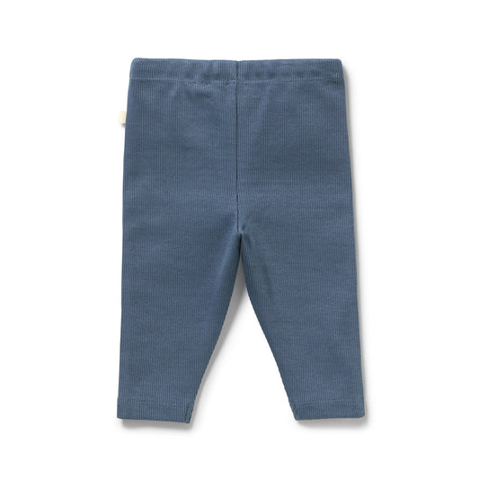Wilson & Frenchy - Twilight Blue Organic Rib Leggings