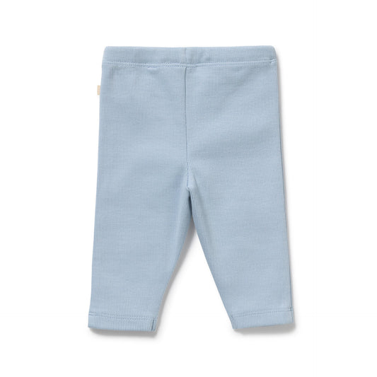 Wilson & Frenchy - Storm Blue Organic Rib Leggings