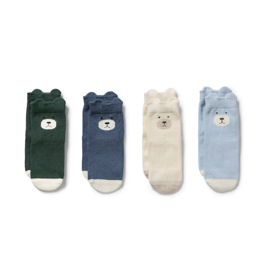 Wilson & Frenchy - Boys Organic 4 Pack Baby Socks
