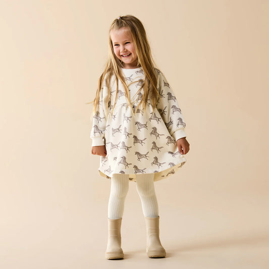 Wilson & Frenchy - Buttermilk Organic Ribbed Tights