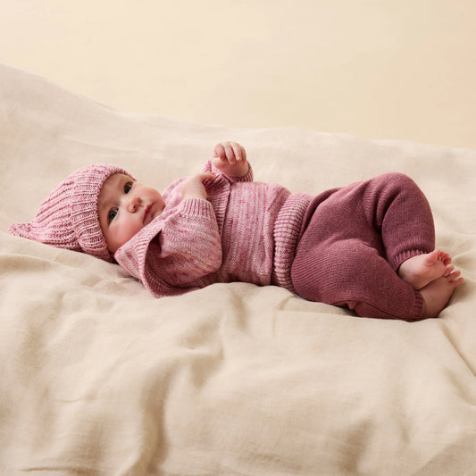 Wilson & Frenchy - Rhubarb & Cream Ruffle Knitted Jumper