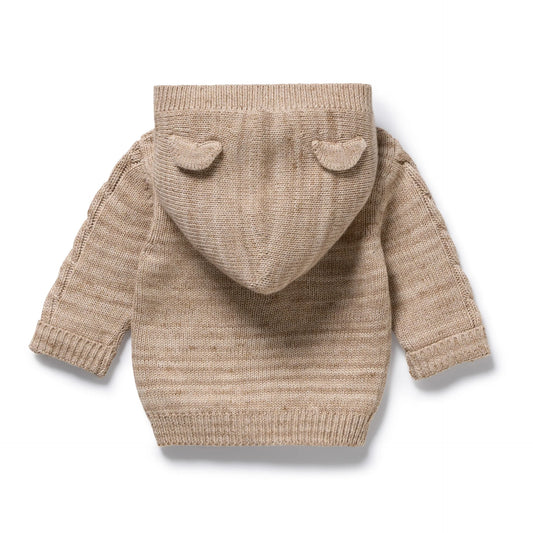 Wilson & Frenchy - Sandstone Knitted Cable Knit Jacket