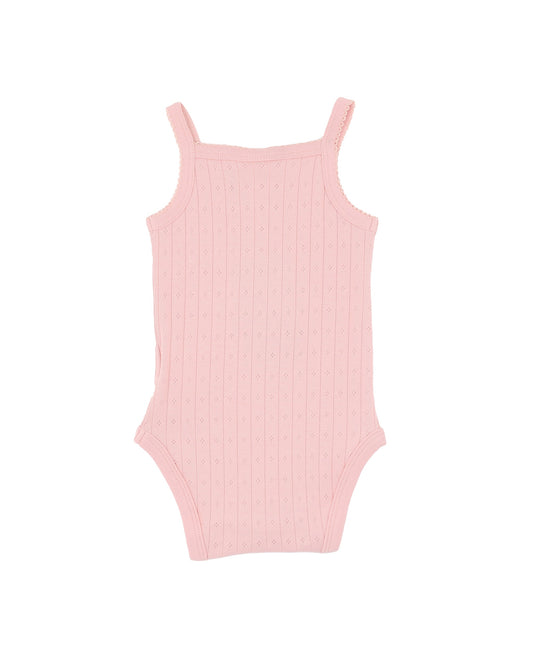 Bebe Blossom Organic Pointelle Singlet Bodysuit