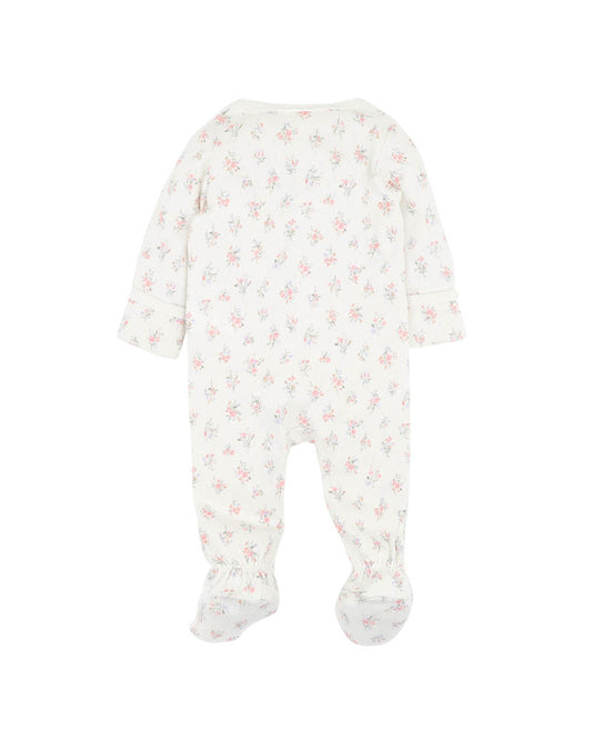 Bebe - Anya Ditsy Print Organic Long Sleeve Zip Suit