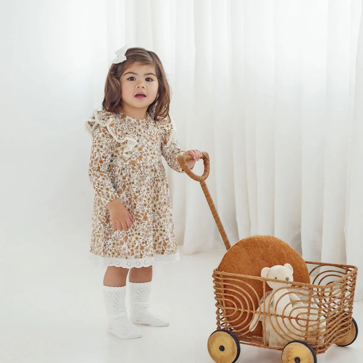 Aster and Oak - Bailey Floral Ruffle Dress