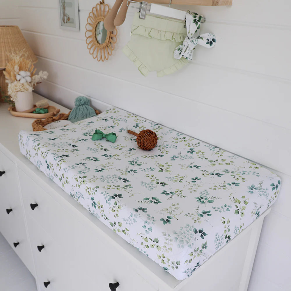 Snuggle Hunny Kids- Eden Fitted Bassinet Sheet & Change Pad Cover