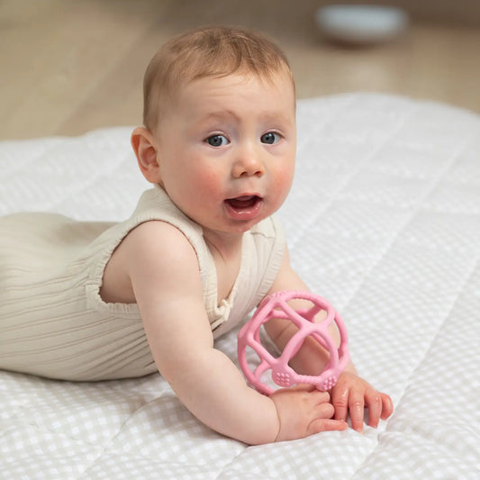Playground- Light Pink Silicone Teething Ball