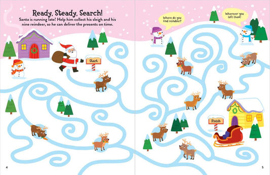 Lake Press - Santa & Friends Christmas Chaos Puffy Sticker Book