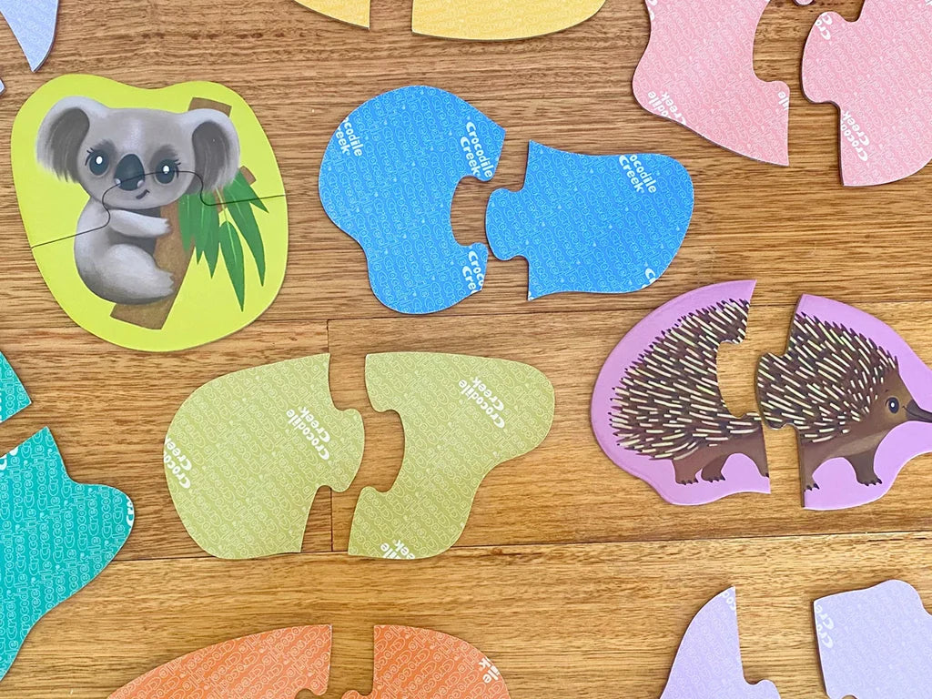 Crocodile Creek- Let's Begin 2 Piece Puzzle- Aussie Animals