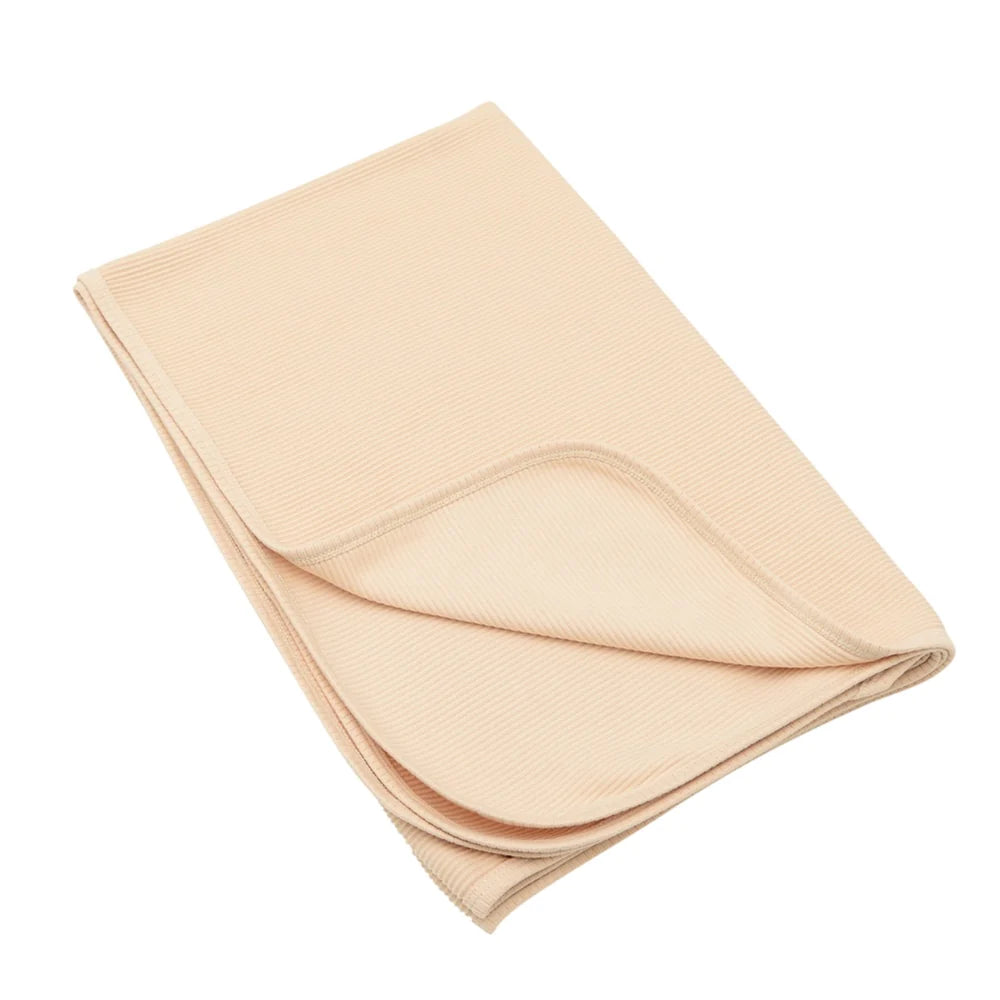 Basic Label Co- Ribbed Swaddle - Creme