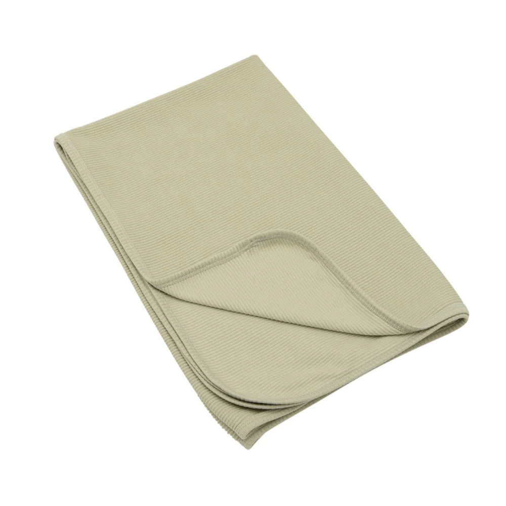 Basic Label Co- Ribbed Swaddle - Pistachio