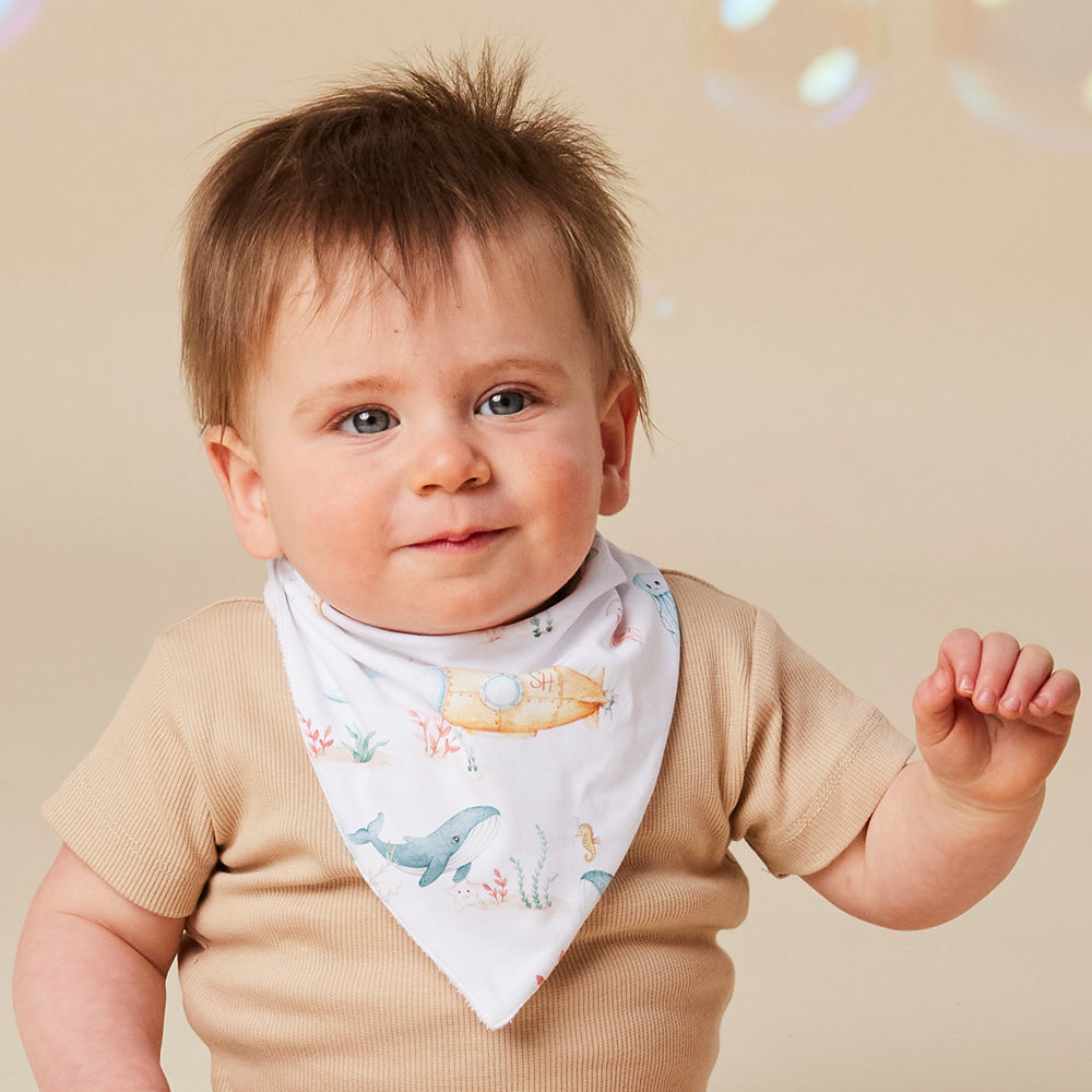 Snuggle Hunny - Little Subs Organic Dribble Bib