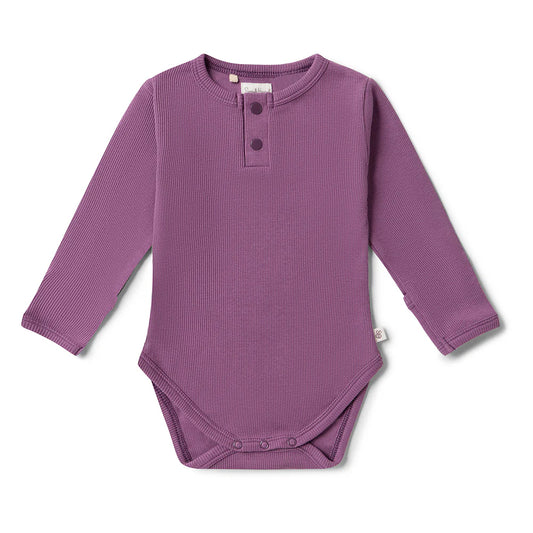 Snuggle Hunny Kids - Mulberry Long Sleeve Organic Bodysuit