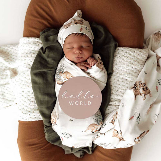 Snuggle Hunny - Kanga & Hazelnut Milestone Cards