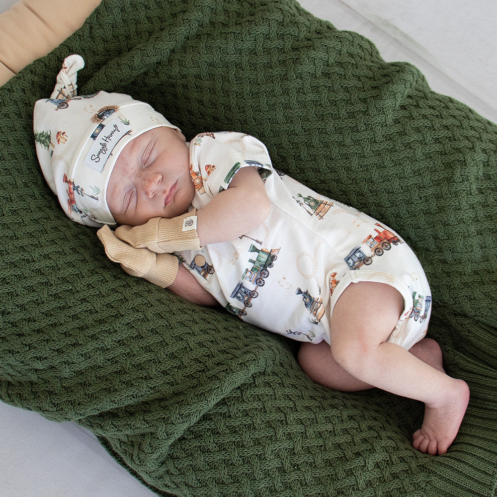 Snuggle Hunny - Pebble Organic Cotton Rib Mittens