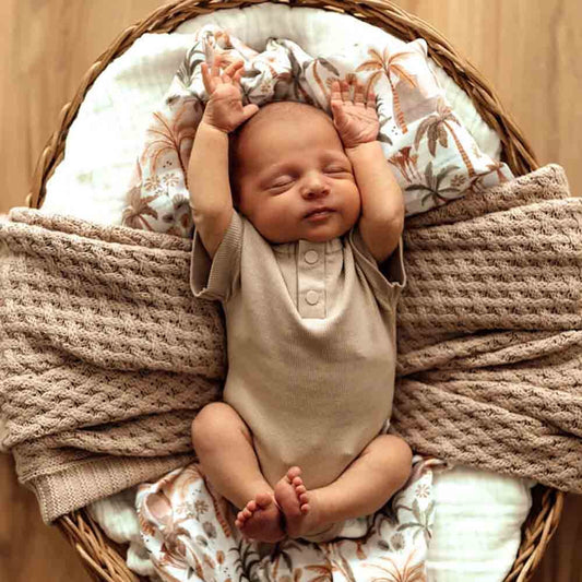Snuggle Hunny - Pebble Short Sleeve Organic Bodysuit