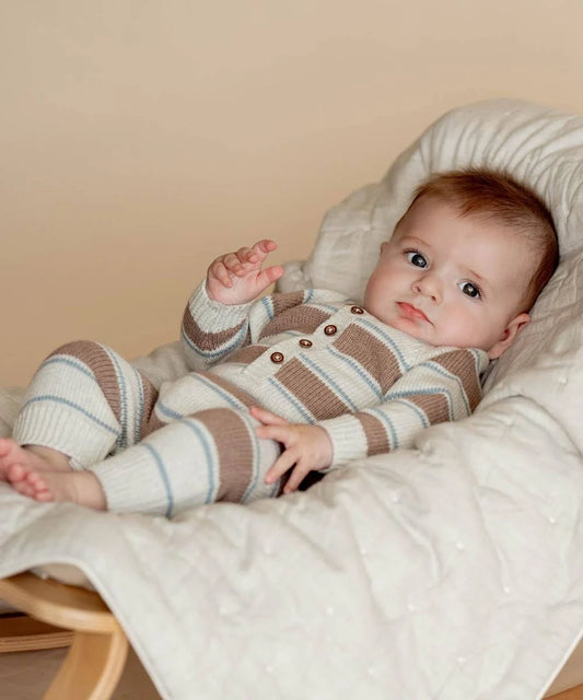 Bebe - Alvin Stripe Knitted Romper