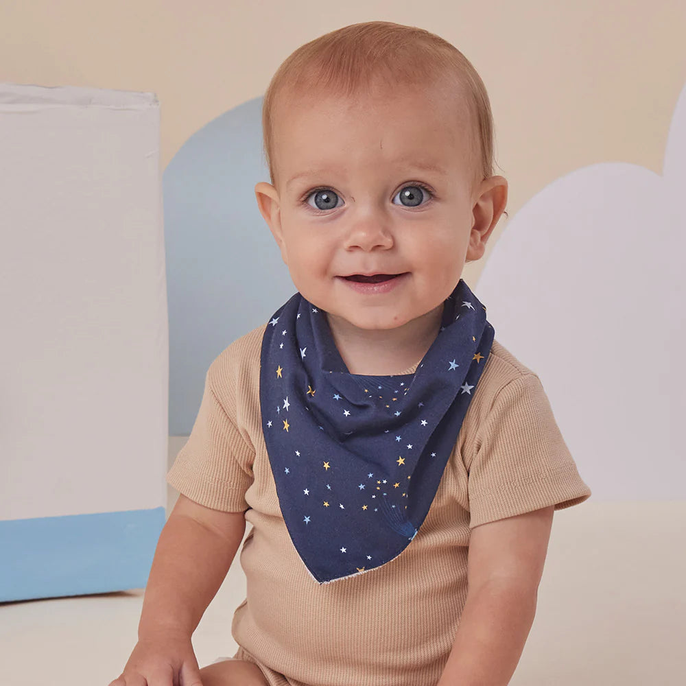 Snuggle Hunny - Starry Night Organic Dribble Bib